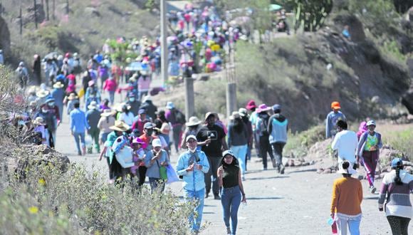 Población se alista para peregrinar al Santuario de Chapi. (Foto: GEC)