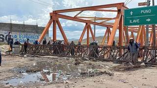 Manifestantes vuelven a bloquear puente internacional Ilave