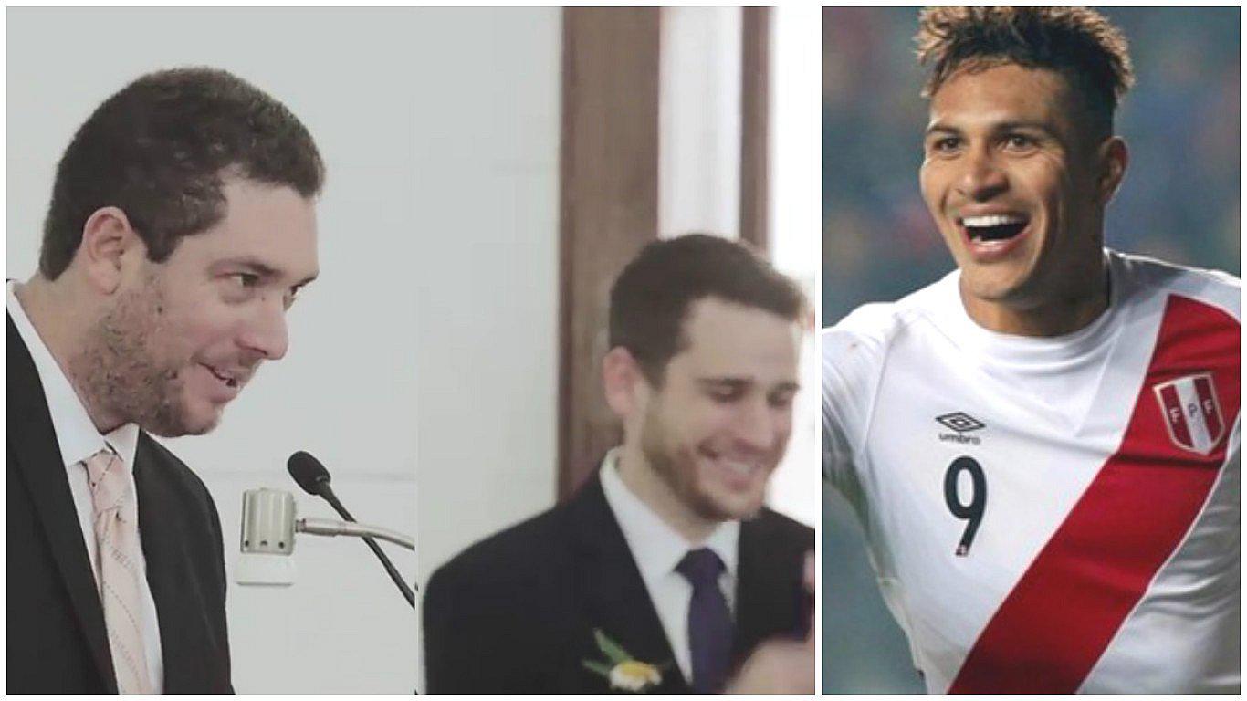 Hincha de la selección sorprende con curioso pedido por Paolo Guerrero en plena boda (VIDEO)