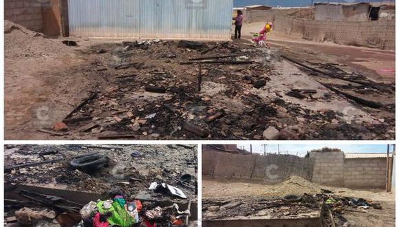 Chala: Incendio devora vivienda en asentamiento humano Miramar
