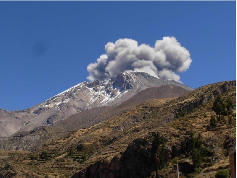 Imágenes del volcán Ubinas