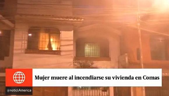 ​Comas: Mujer muere en incendio registrado en su vivienda