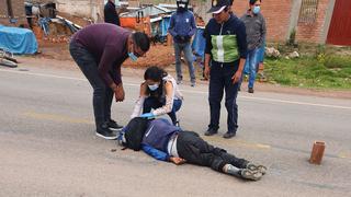 Ciclista resultó herido tras ser atropellado en la vía Juliaca - Arequipa
