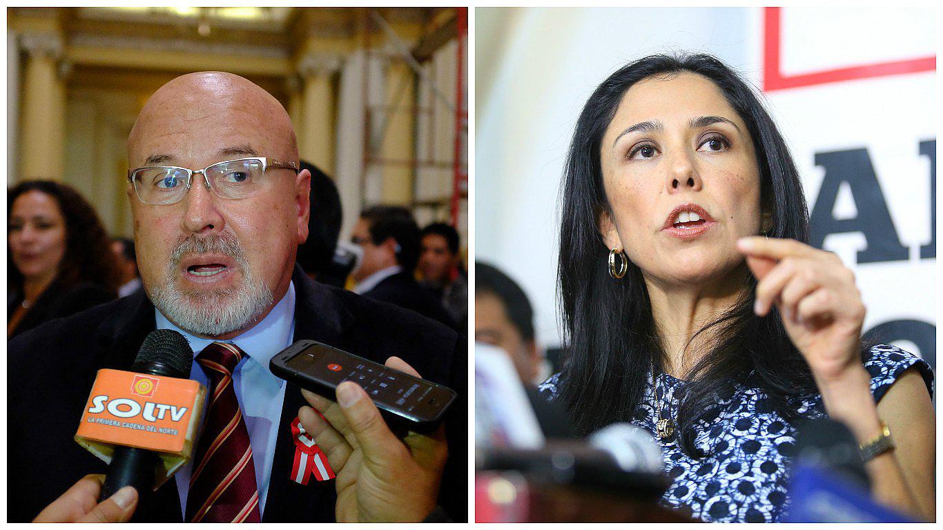 Nadine Heredia se enfrenta a Carlos Bruce por despacho para la Primera Dama