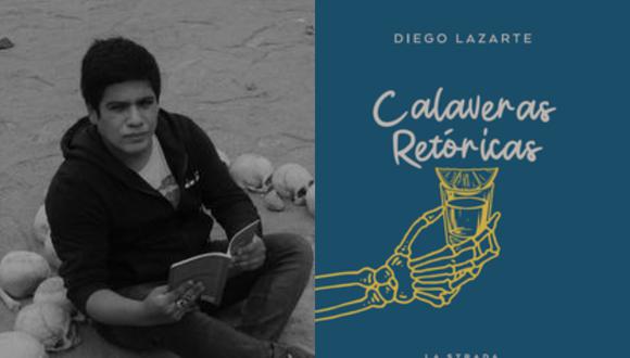 "Calaveras retóricas", el nuevo poemario de Diego Lazarte, tiene 65 páginas. (Fotos: Amador Castillo / La Strada)