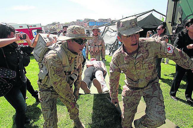 Soldados preparados para enfrentar desastres