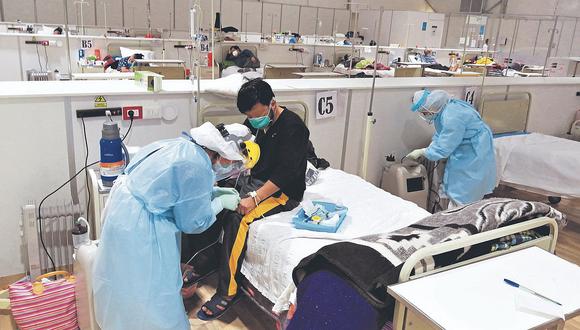 Más de 130 pacientes vencen el COVID-19 en hospital temporal de Huaraz 
