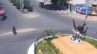 YouTube: Se roban mototaxi nueva de centro comercial en Castilla (VIDEO)