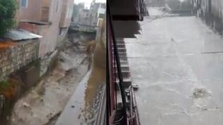 Fuertes lluvias se registran en todo Arequipa y provocan daños (VIDEOS)