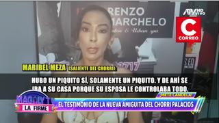 Maribel Meza revela que el Chorri Palacios la invitó a su boda con Karla Quintana (VIDEO)