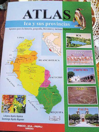 El libro "ATLAS de Ica y sus provincias"
