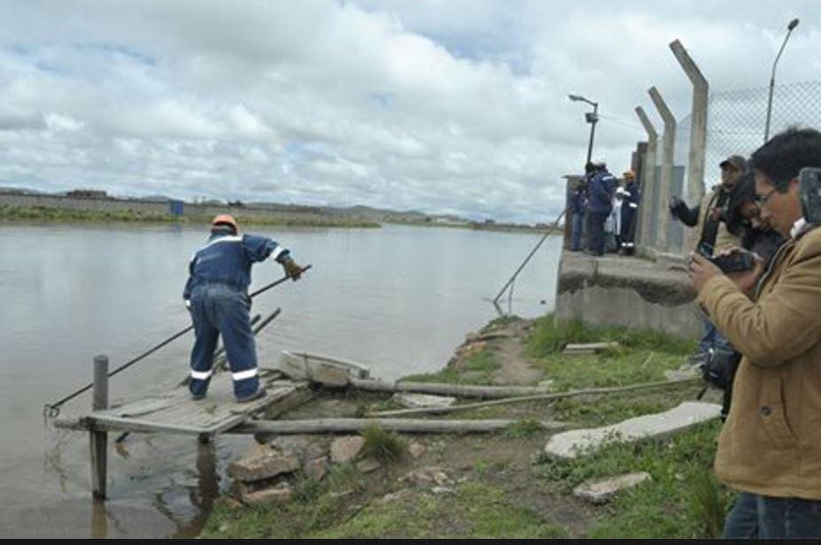 Juliaca: Turbidez de las aguas del río Coata provocan disminución de agua