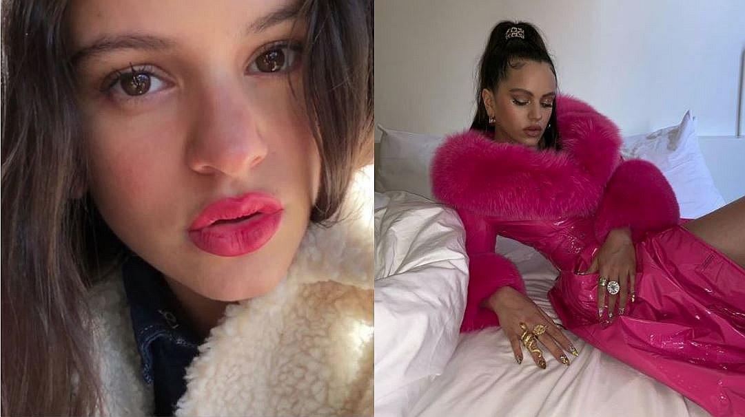 Rosalía causa polémica por usar pieles de zorro y cordero en su abrigo (FOTO)