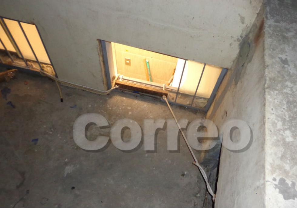 Ladrones cavan forado para robar banco (FOTOS)