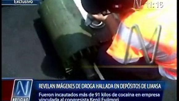 Difunden video del hallazgo de droga en los almacenes de Limasa