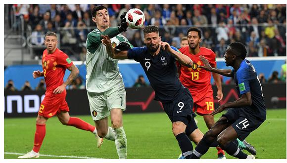 ​Courtois criticó duramente a Francia por el fútbol que realizó ante Bélgica