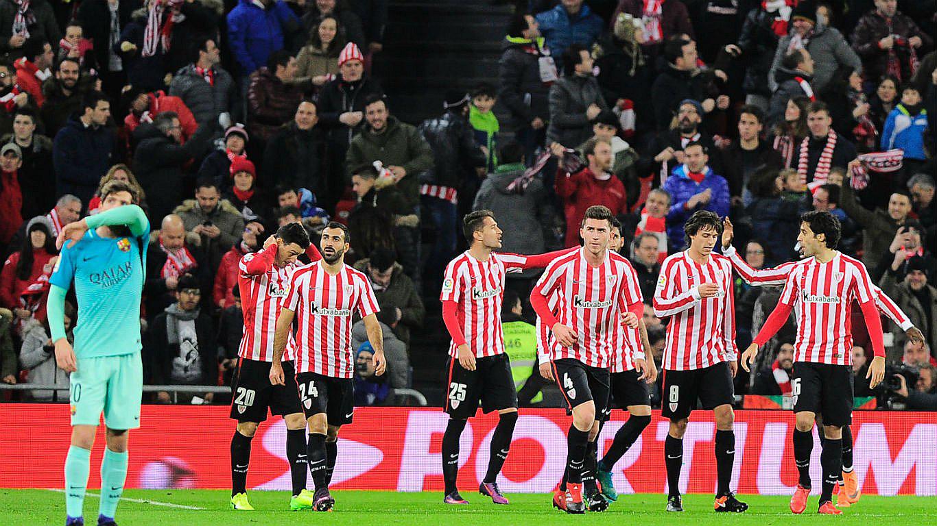 Athletic Bilbao venció 2-1 a Barcelona por la Copa del Rey