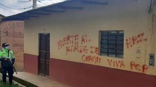 Huánuco: desconocidos realizan pintas subversivas y amenazantes en vivienda de alcalde de Chavín de Pariarca