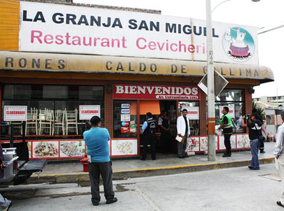 FOTOS: Clausuran restaurante "La Granja San Miguel" por pésima higiene