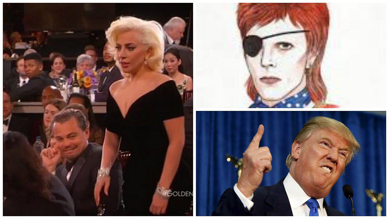 Guerra de GIFs: Lady Gaga compite contra Donald Trump y David Bowie