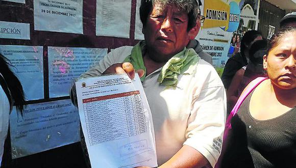 Postulantes denuncian irregularidades en examen de admisión de la UNICA