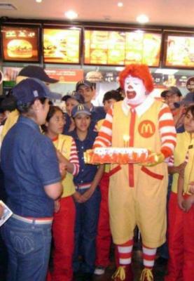 McDonald´s cumple un
 año en la ciudad del Cusco