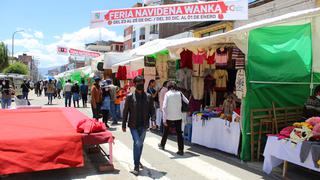 Unos 100 mil visitaron Feria Navideña Wanka  en Calle Real que se instaló después de 10 años