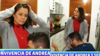 Andrea San Martín y su peculiar reacción luego que Sebastián Lizarzaburu se inclinara ante ella