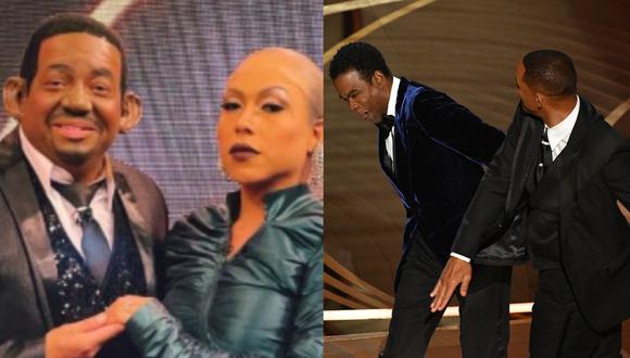 “JB en ATV” hizo parodia de la bofetada de Will Smith a Chris Rock en los Oscar 2022. (Foto: Captura ATV/AFP).