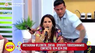 Christian Domínguez intenta dar un abrazo a la psicóloga y ella se molesta: “yo no le he dado confianza” (VIDEO)