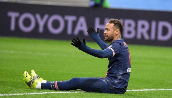 Neymar se lesionó en el partido ante Caen por la Copa de Francia. (Foto: AFP)
