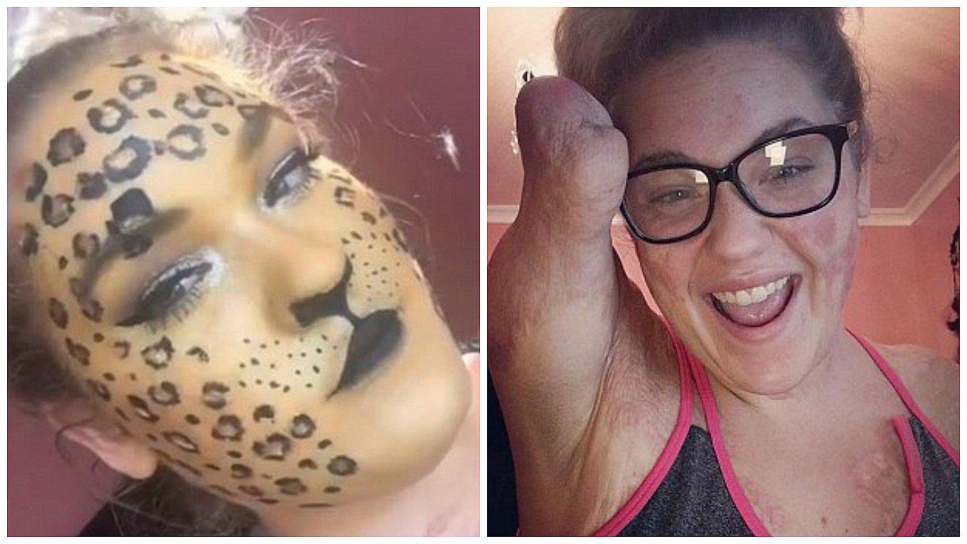 Instagram: Joven hace tutoriales de maquillaje pese a que no tiene manos ni pies (VIDEO)