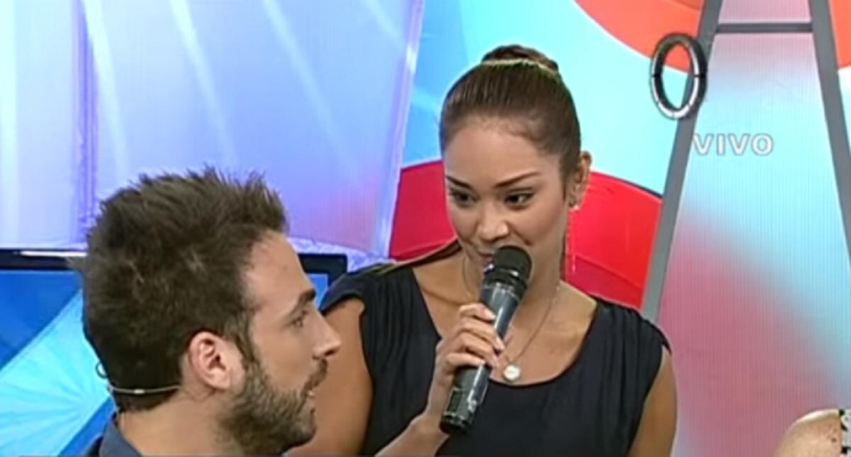 Rodrigo González "Peluchín" y el día que tuvo un encuentro televisivo con Karen Schwarz. (Foto: Captura Latina)