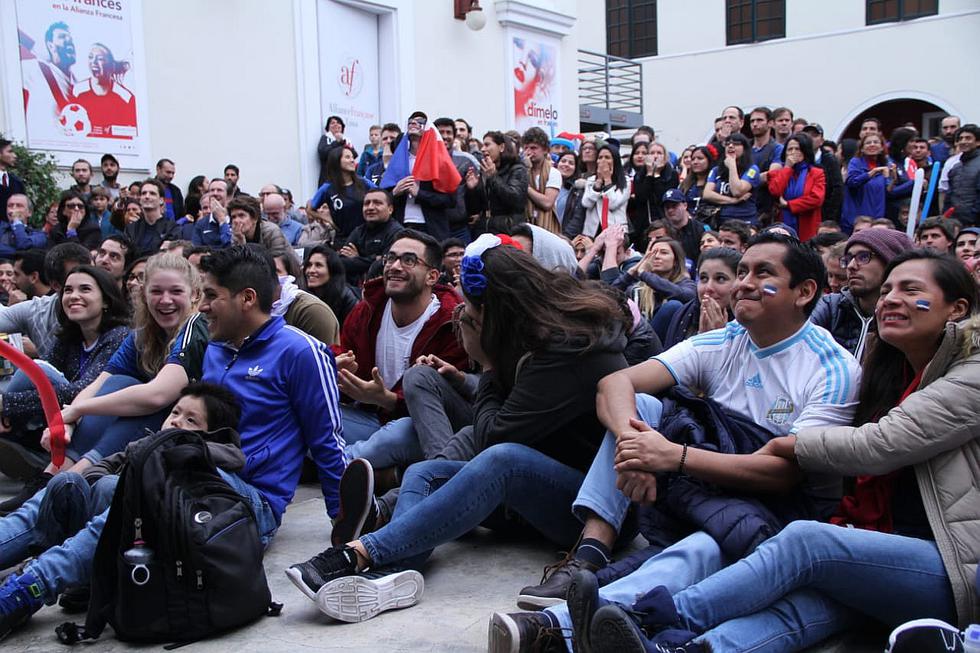 Así celebraron los franceses en Lima los goles de su selección (FOTOS y VIDEO)