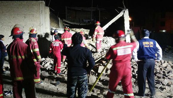Chiclayo: Trabajador edil muere al caerle techo de local en construcción