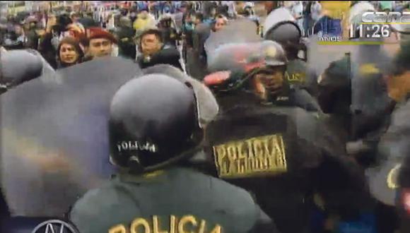 Protesta contra el Corredor Azul deja 5 detenidos y varios heridos (VIDEO)