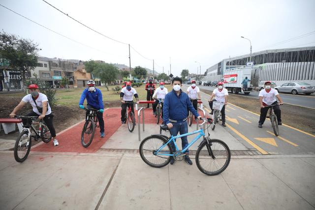 Municipalidad de SMP tiene previsto la rehabilitación de 19 km cuadrados de ciclovias en las principales arterias del distrito. (Foto: Britanie Arroyo/GEC)