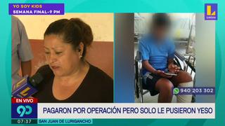 Hospital del Niño: Madre denuncia que médicos no operan a su hijo a pesar que compró materiales para su intervención (VIDEO)