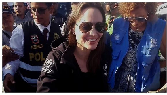 ​Angelina Jolie comprobó éxodo de venezolanos en frontera de Perú con Ecuador