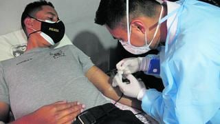 Policías en Huancayo donan sangre para bebé de un año que fue sometida a cuatro operaciones