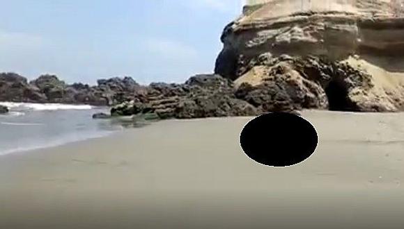 Caminaban por la playa tranquilamente pero se encontraron esto (VIDEO)