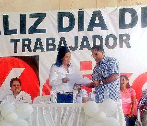 Keiko Fujimori se reunió con cuestionado dirigente de construcción civil