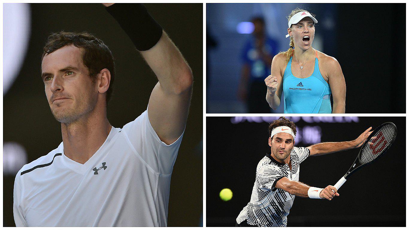 Abierto de Australia: Murray, Federer y Kerber ganan en la primera jornada