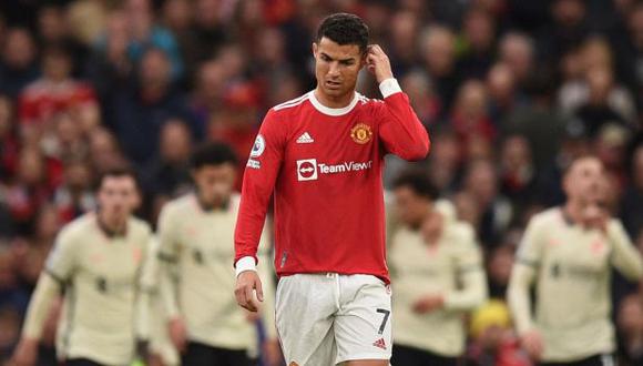 Cristiano Ronaldo se marcharía de Manchester United si no clasifica a la Champions League. (Foto: AFP)