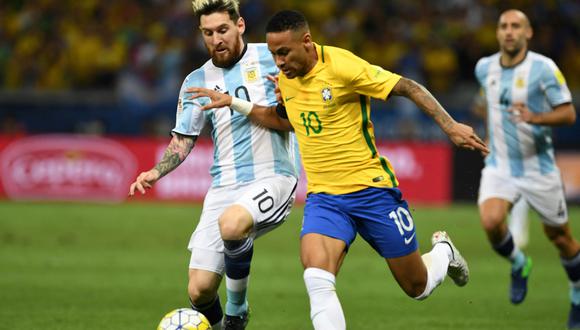 Lionel Messi y Neymar son los mejores jugadores de la Copa América para Conmebol. (Foto: AFP)