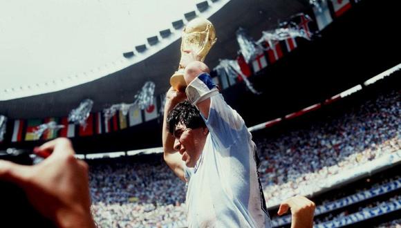 Diego Maradona fue la máximo figura en el campeonato de la 'Albiceleste en México 1986. Foto: Getty Images.