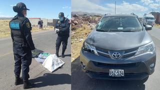 Atropellan a padre de familia en su día en la vía Juliaca-Coata