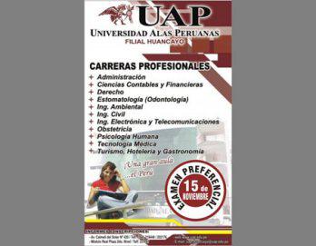 Examen Preferencial en  Universidad Alas Peruanas