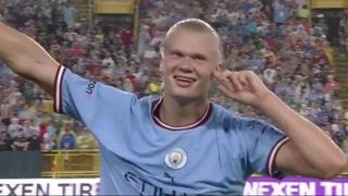 Tardó solo 12 minutos: Erling Haaland ya hizo su primer gol en Manchester City (VIDEO)