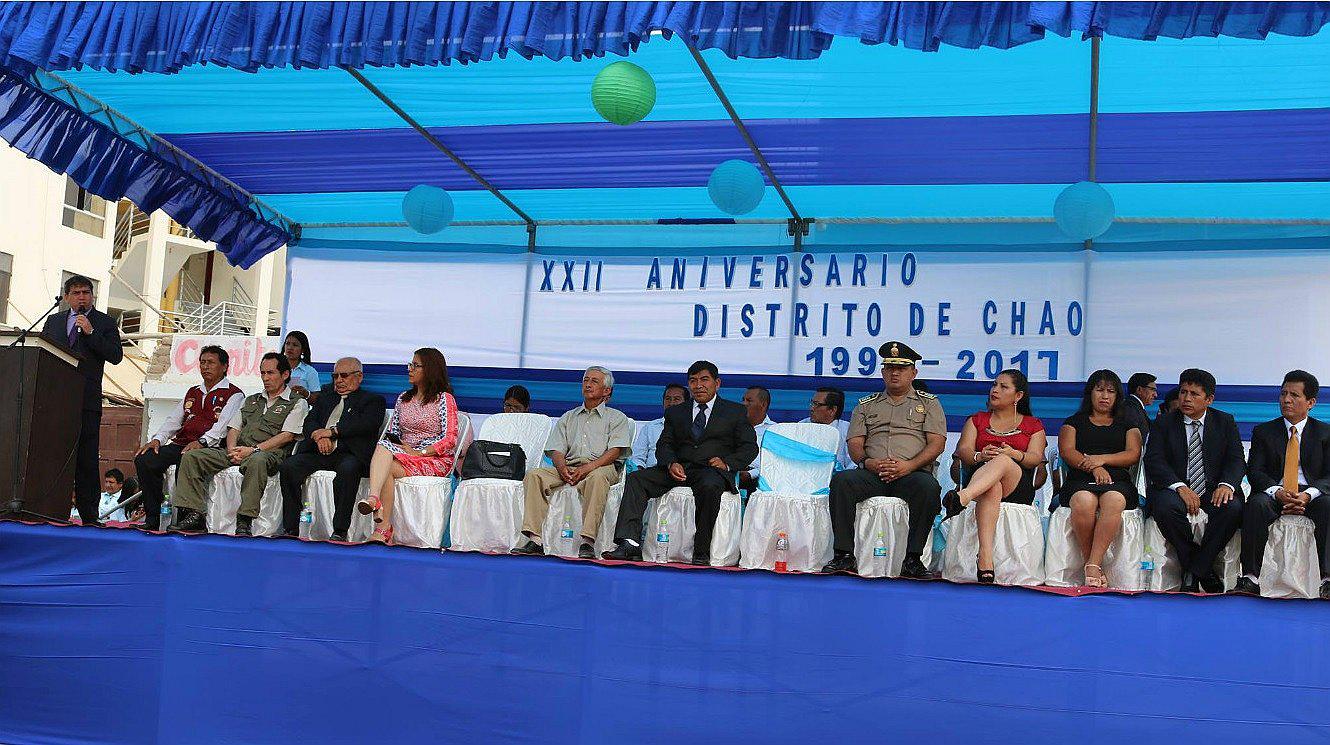 La Libertad: Chao celebra sus 22 años de creación política 